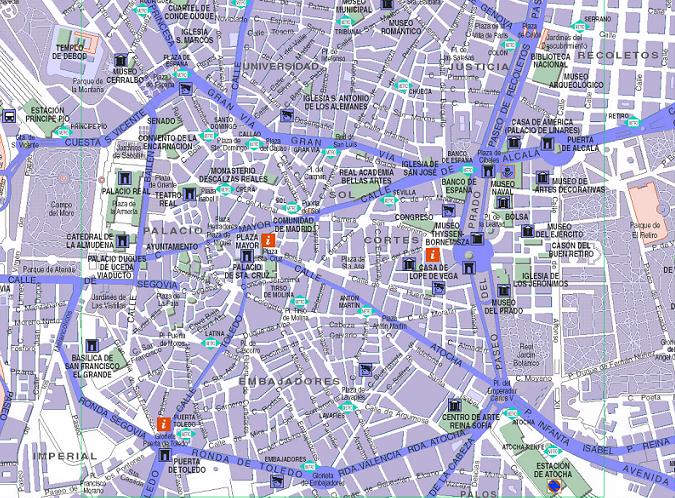 mapa museos
